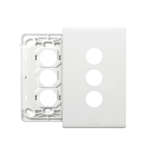 Excel Life  3Gang Grid & Cover Plate - Choose Colour